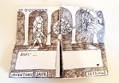 “SAFI CYCLE.” 8.5”x11”, pencil, 2019.