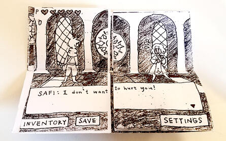 “SAFI CYCLE.” 8.5”x11”, pencil, 2019.